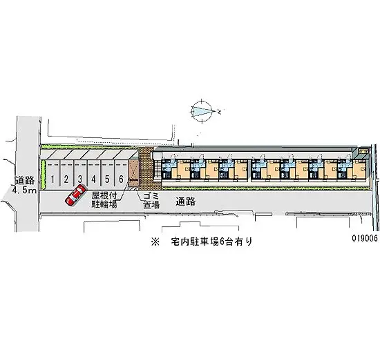 奈良市大安寺　月極駐車場（LP）